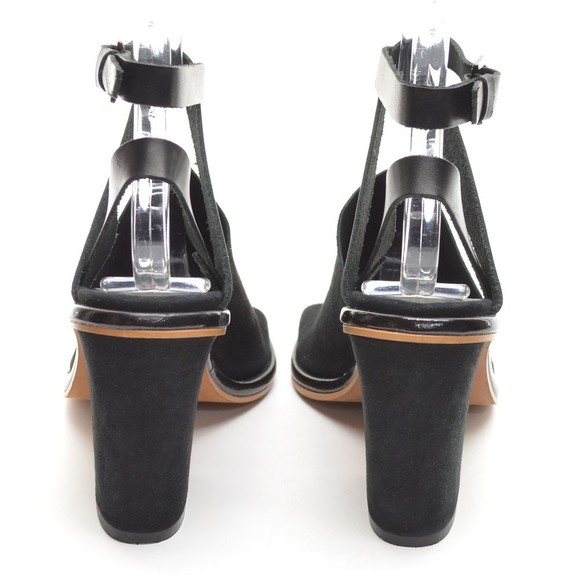 Free People See Ya There Black Suede Strap Sandals 36 - Picture 5 of 7